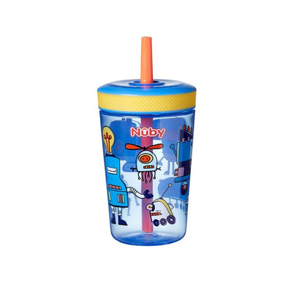 Nuby Baby Toddler Sip It Swirler Straw Drinking Training Cup 14oz 18m+ nuby