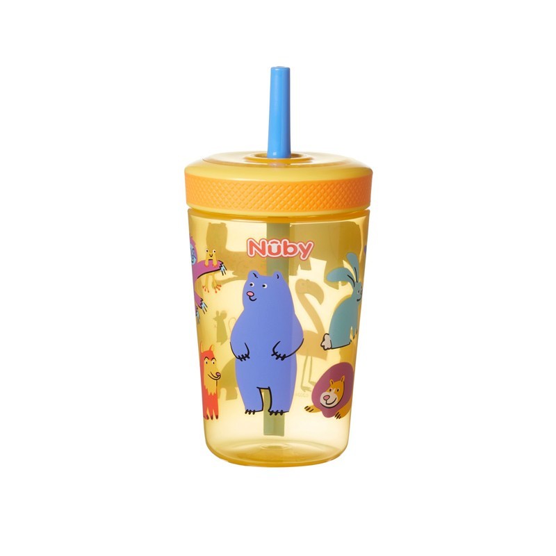 Nuby Baby Toddler Sip It Swirler Straw Drinking Training Cup 14oz 18m+ nuby