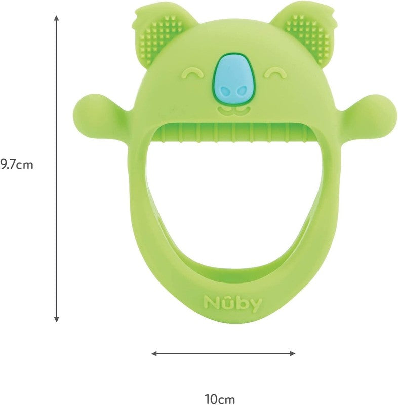 Silicone Baby Wrist Teether Nuby Mini BPA Free Easy Grip Infant Teething Toy 3M Nuby