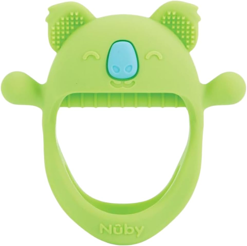 Silicone Baby Wrist Teether Nuby Mini BPA Free Easy Grip Infant Teething Toy 3M Nuby