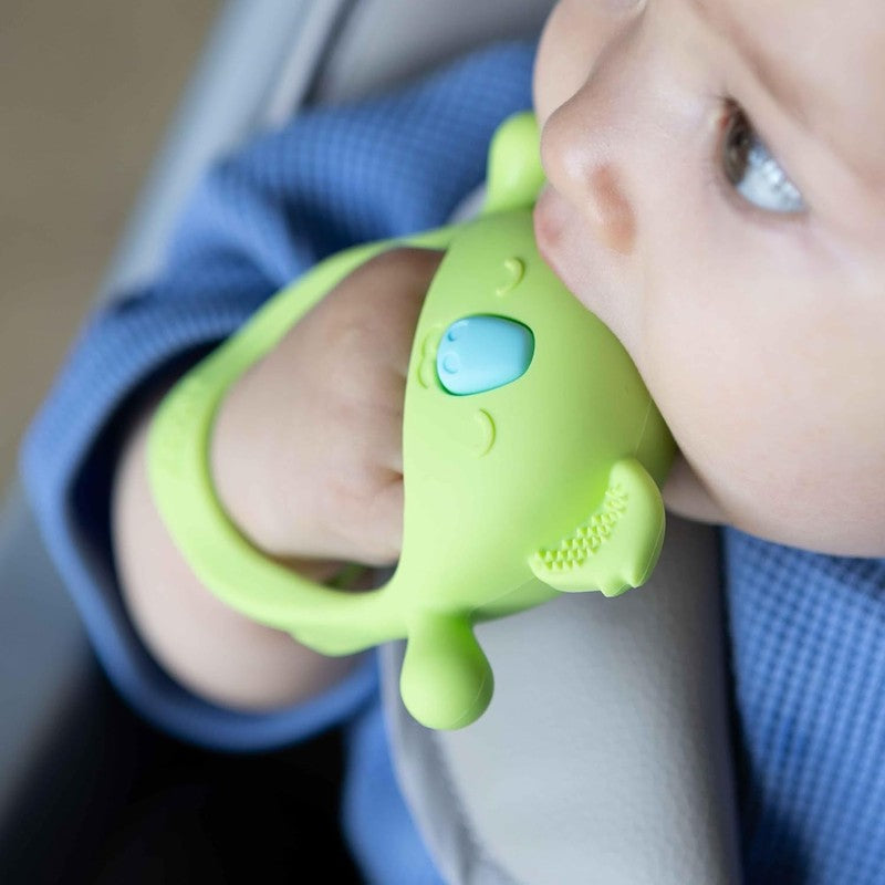 Silicone Baby Wrist Teether Nuby Mini BPA Free Easy Grip Infant Teething Toy 3M Nuby