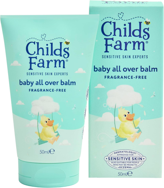 Baby Moisturising Balm Childs Farm Fragrance Free Newborn Sensitive Skin Care 50 Childs Farm