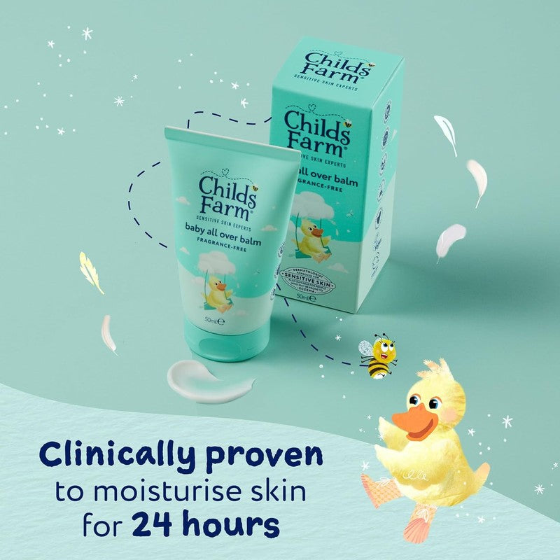 Baby Moisturising Balm Childs Farm Fragrance Free Newborn Sensitive Skin Care 50 Childs Farm