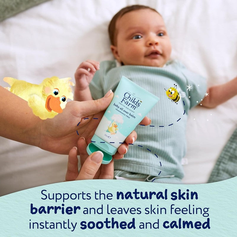 Baby Moisturising Balm Childs Farm Fragrance Free Newborn Sensitive Skin Care 50 Childs Farm