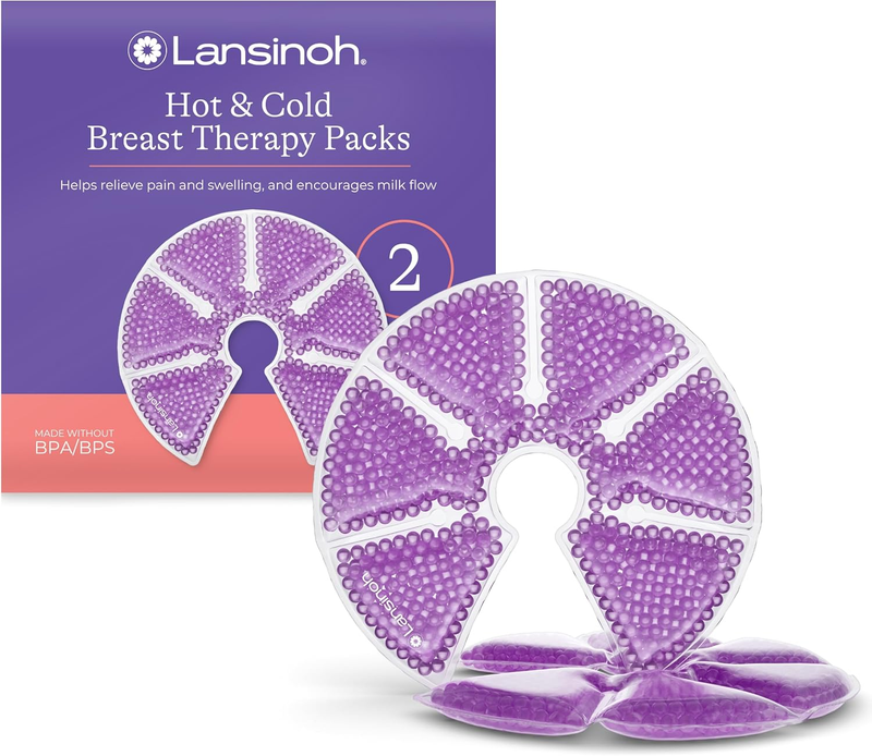 Breast Therapy Gel Pads Lansinoh Hot Cold Compress Breastfeeding Relief Pack Two Lansinoh