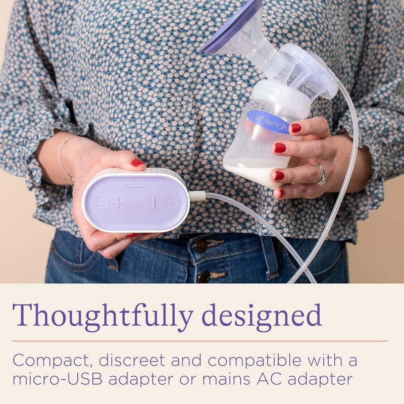 Electric Breast Pump Lansinoh Single Portable Compact USB Mains Breastfeeding Lansinoh