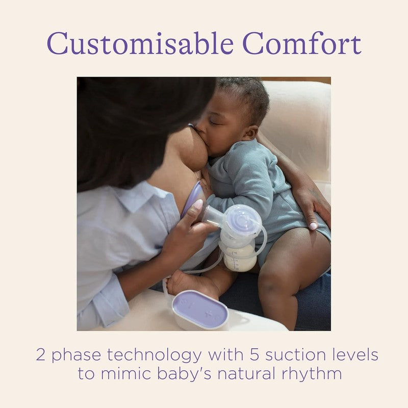 Electric Breast Pump Lansinoh Single Portable Compact USB Mains Breastfeeding Lansinoh