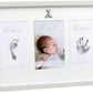 Baby Hand Footprint Kit Newborn Keepsake Frame Juliana Bambino Grey Ink Pad Gift Unbranded