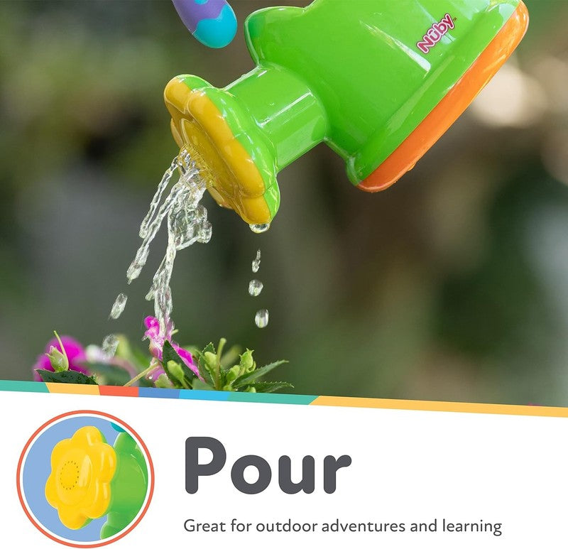 Baby Bath Toy Watering Can Nuby Fun Easy Hold Outdoor Toddler Green 6 Months N�by