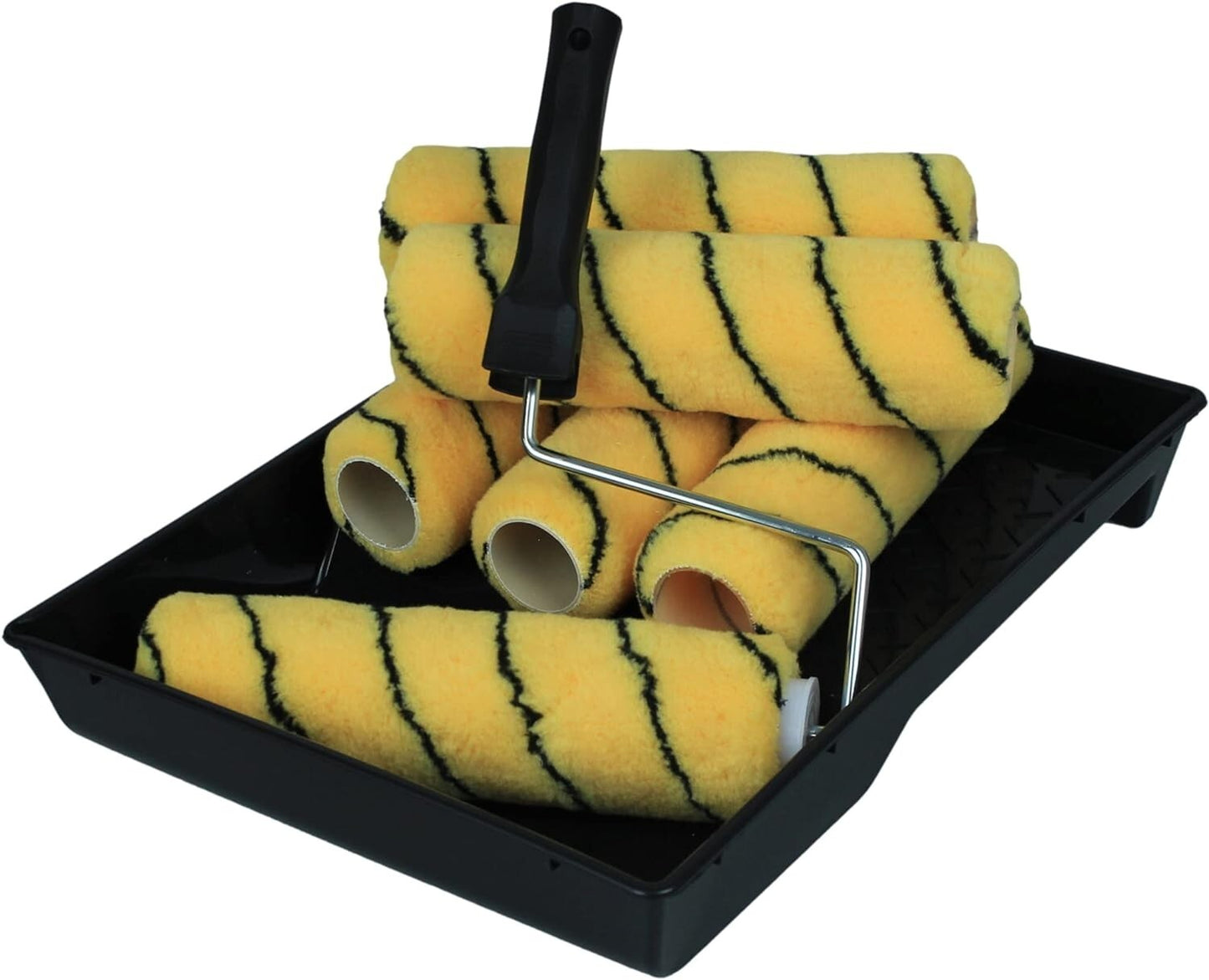 Lynwood Paint Roller Set 9 Inch Sleeves Tray Kit Walls Ceilings Decorating 6Pc Lynwood