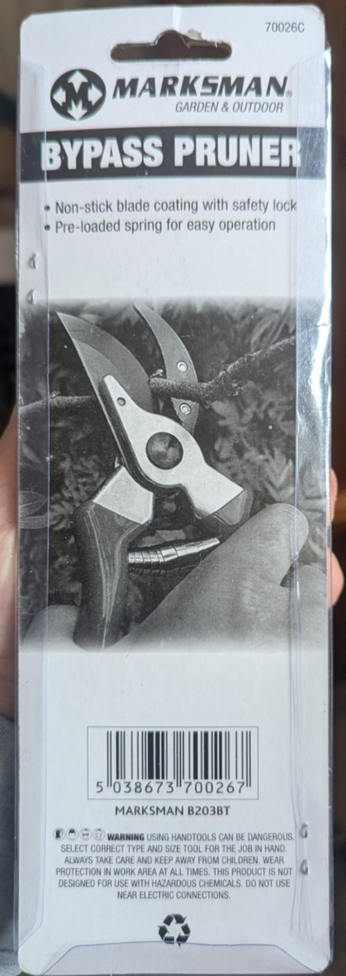 Bypass Secateurs Pruners Shears Garden Hand Tool Plant Cutter Sharped Green Unbranded