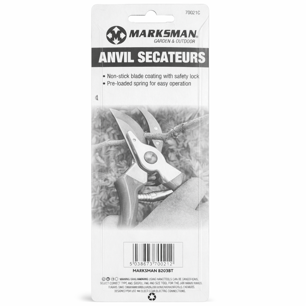 Anvil Secateurs Heavy Duty Garden Pruning Shears Cutter Tool Safety Lock Premium