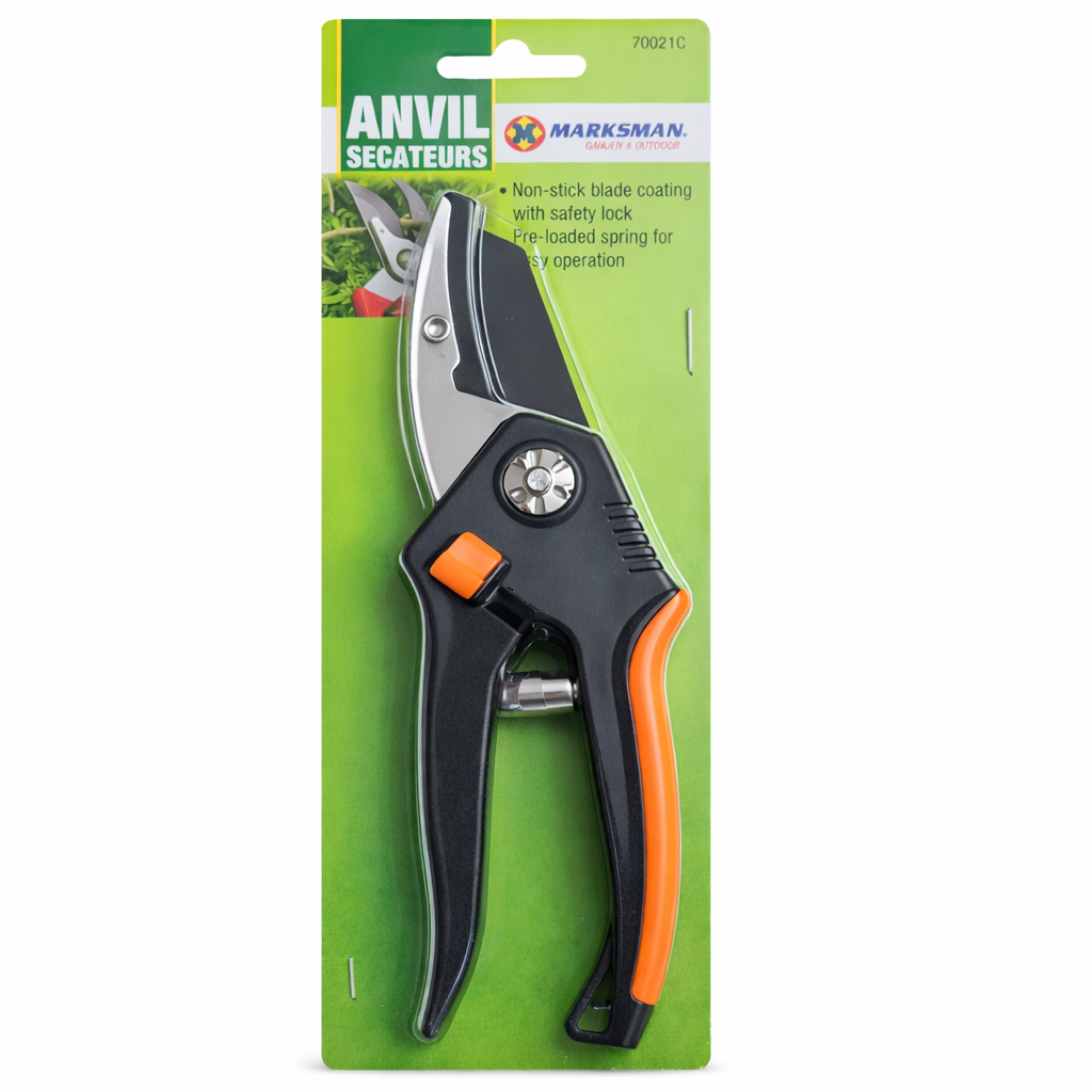 Anvil Secateurs Heavy Duty Garden Pruning Shears Cutter Tool Safety Lock Premium