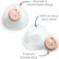 Breast Milk Collector Silicone Nursing Pump Baby Feeding Munchkin Easy Use Ergon Munchkin