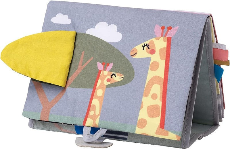 Taf Toys Savannah Tummy Time Newborn Baby Book Double Sided Sensory Mirror taf