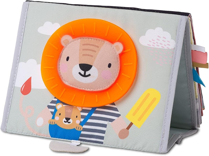 Taf Toys Savannah Tummy Time Newborn Baby Book Double Sided Sensory Mirror taf
