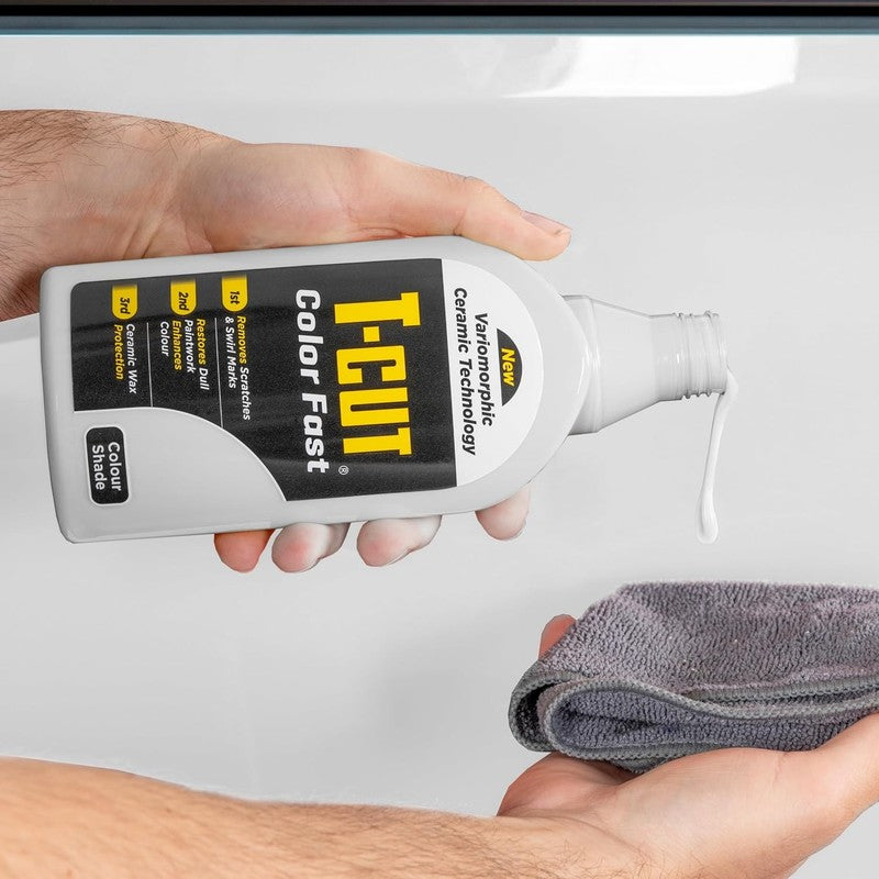 Car Scratch Remover Polish Restorer Cleaner White Paintwork 500Ml TCut T-Cut