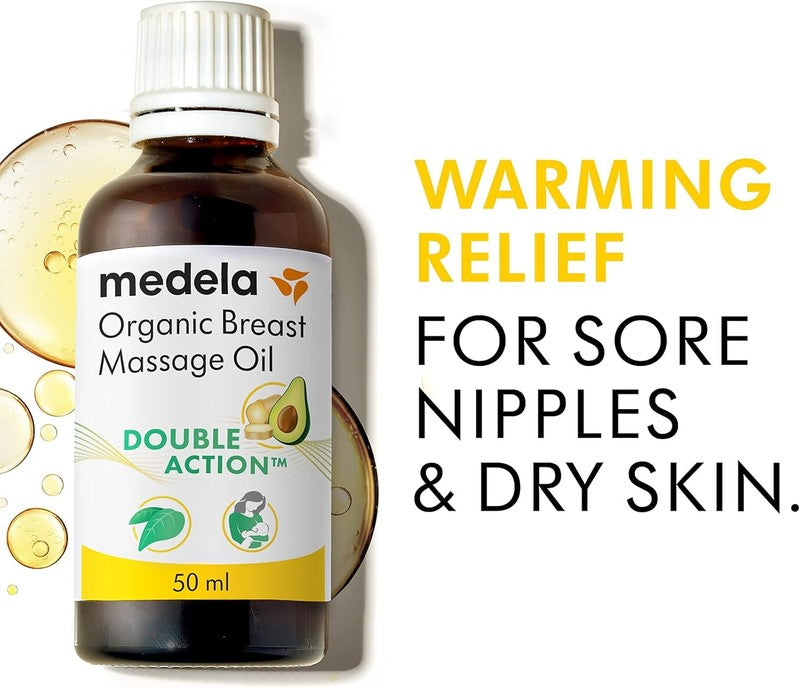 Breast Massage Oil Organic Nursing Relief Tenderness Soothing Natural Care medela