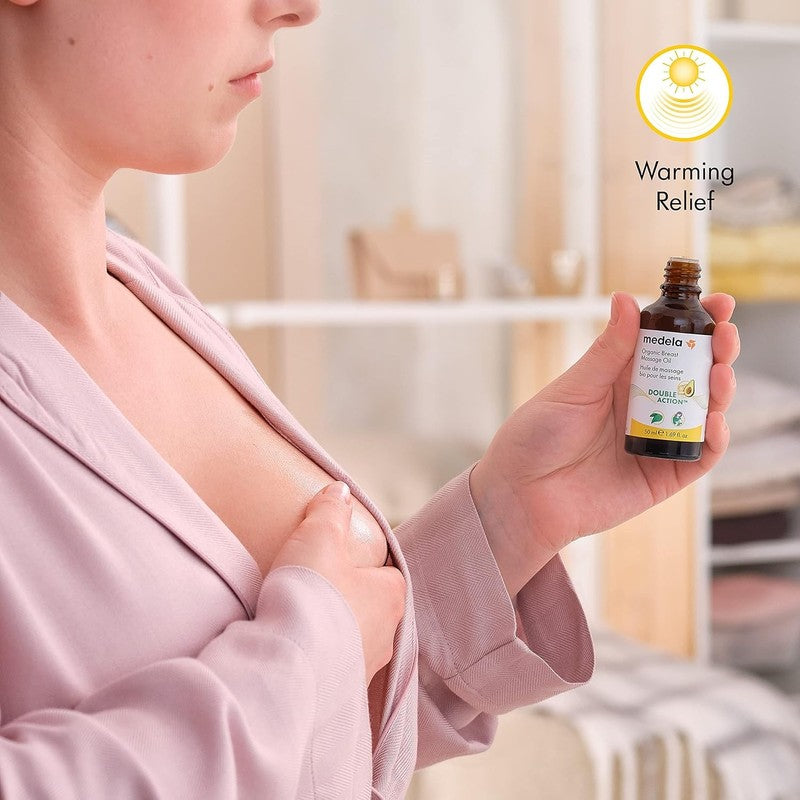 Breast Massage Oil Organic Nursing Relief Tenderness Soothing Natural Care medela