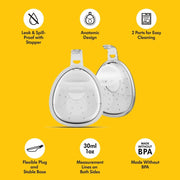 Breast Milk Collector Wearable Leakproof In Bra Silicone Cups Reusable Set - Deal For Any Occasion