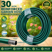 1/2'' Garden Hose Pipe Reinforced PVC 30M Heavy Duty Watering Flexible Outdoor Unbranded