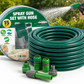 Garden Hose Pipe 15M Reinforced Spray Nozzle Set Durable Flexible Kit Marksman