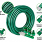 Garden Hose Pipe 15M Reinforced Spray Nozzle Set Durable Flexible Kit Marksman