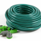 Garden Hose Pipe 15M Reinforced Spray Nozzle Set Durable Flexible Kit Marksman