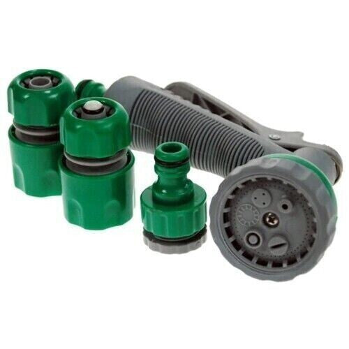 Garden Hose 30M Reinforced Pipe Spray Nozzle Set Fittings Heavy Duty Does not apply