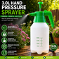 Pressure Sprayer 3.0 L Garden Pump Weed Killer Bottle Hand Spray Gun Allotment Unbranded
