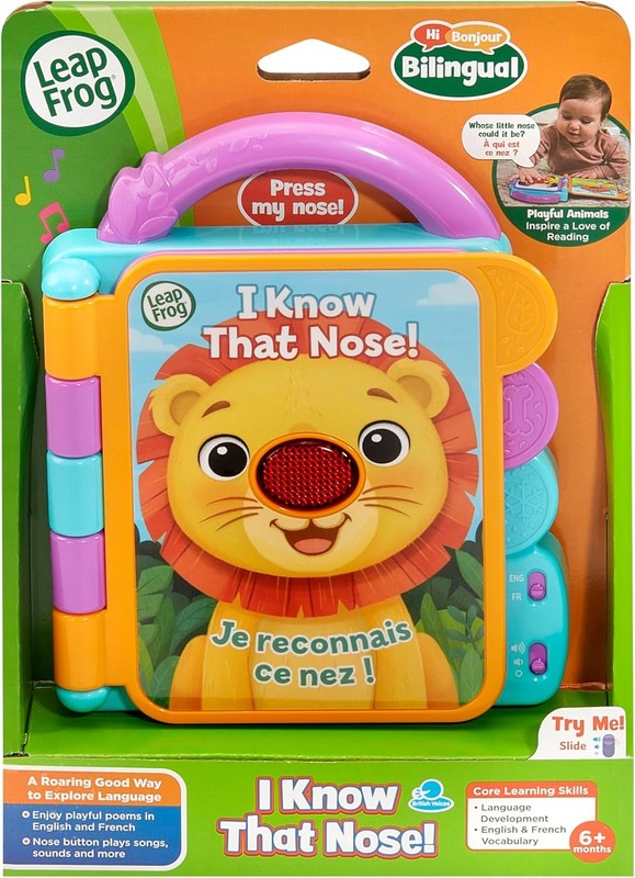 LeapFrog Interactive Baby Book Bilingual English French Light Up Animal Sounds LeapFrog/ Leapster