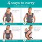Infantino Flip Advanced 4 in 1 Ergonomic Baby Carrier Leopard Newborn Toddler Infantino