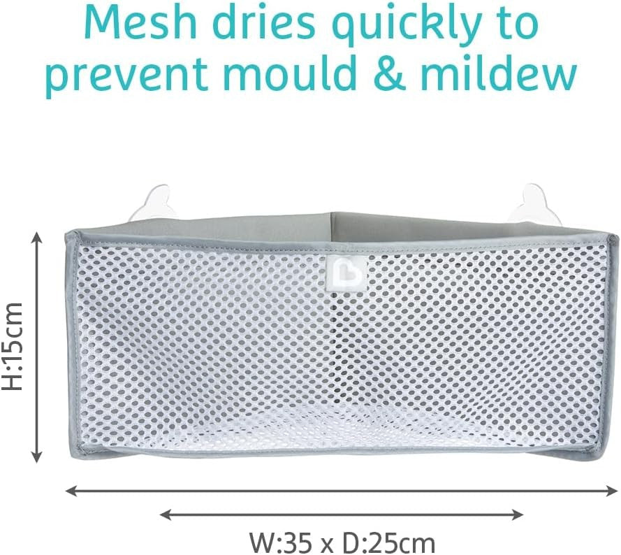 Munchkin Corner Bath Organiser High'n Dry Toy Storage Pouch Handy Container Munchkin
