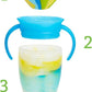 Munchkin Miracle 360 Sippy Cup Baby Trainer Spill Free Handles 7oz Blue Twin Munchkin
