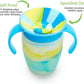Munchkin Miracle 360 Sippy Cup Baby Trainer Spill Free Handles 7oz Blue Twin Munchkin