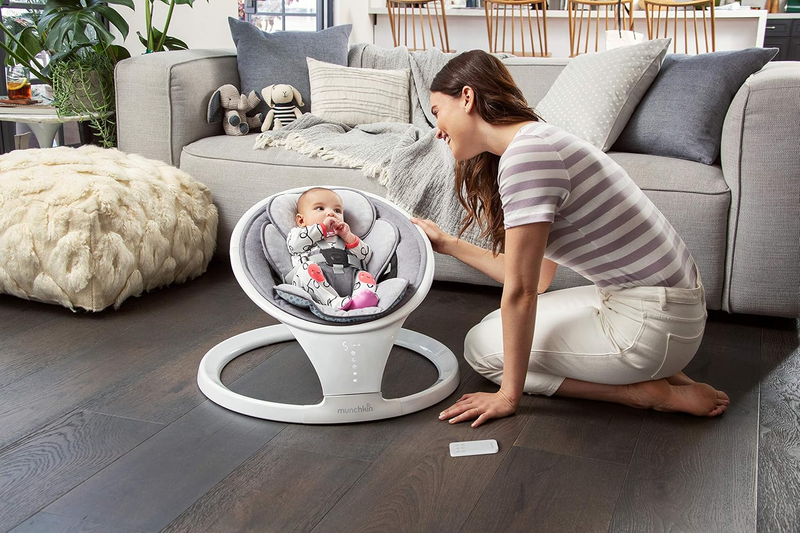 Munchkin Baby Swing Electric Bluetooth Rocker Bouncer Chair Portable White Munchkin