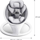 Munchkin Baby Swing Electric Bluetooth Rocker Bouncer Chair Portable White Munchkin