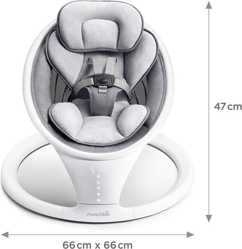 Munchkin Baby Swing Electric Bluetooth Rocker Bouncer Chair Portable White Munchkin