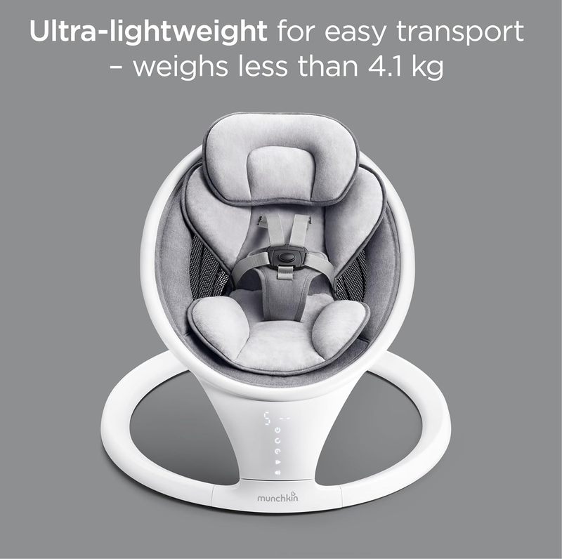 Munchkin Baby Swing Electric Bluetooth Rocker Bouncer Chair Portable White Munchkin