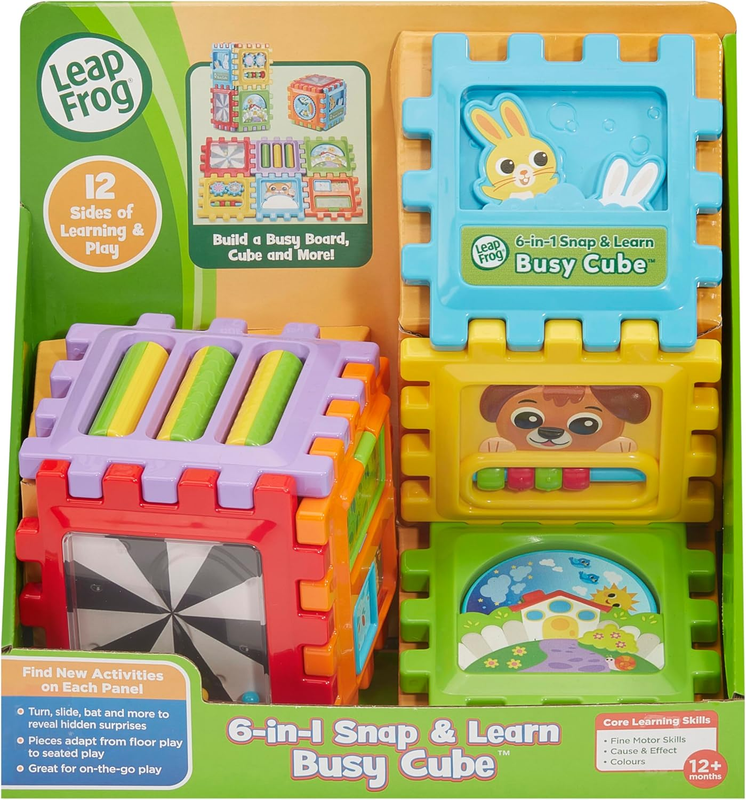 LeapFrog Busy Cube Toy Baby Learning Activity Motor Skills Sensory Puzzle Play LeapFrog/ Leapster