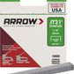 Arrow Staples JT21 T27 TR45 6mm (1/4'') Upholstery Stapler Heavy Duty Box Of 1000 Arrow