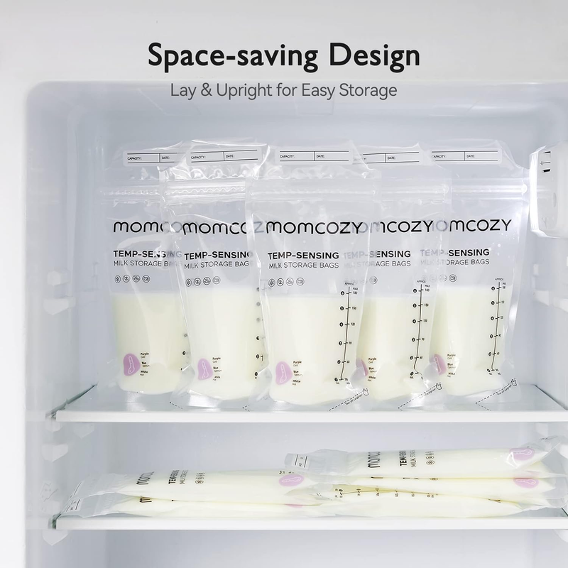 Breastmilk Storage Bags Temp Sensing Leakproof 6Oz Disposable Momcozy 50 Unbranded
