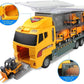 Construction Truck Toy Set Kids Diecast Vehicles Carrier Playset Figures Gift Unbranded