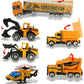 Construction Truck Toy Set Kids Diecast Vehicles Carrier Playset Figures Gift Unbranded