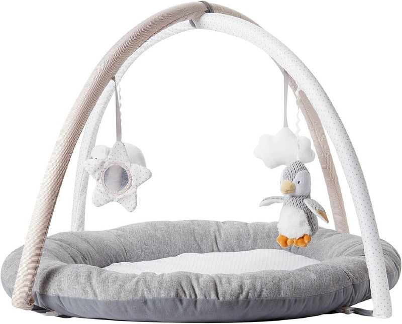 Baby Play Gym Nuby Penguin Sensory Play Mat Tummy Time Toy Padded Base NUBY