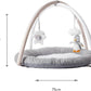 Baby Play Gym Nuby Penguin Sensory Play Mat Tummy Time Toy Padded Base NUBY