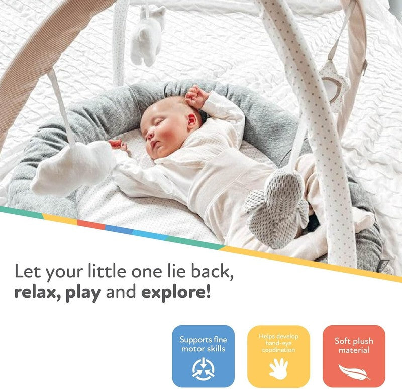 Baby Play Gym Nuby Penguin Sensory Play Mat Tummy Time Toy Padded Base NUBY