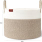 Laundry Basket Cotton Rope Woven Storage Hamper Toy Organiser Neutral 42 X 38 Cm Unbranded