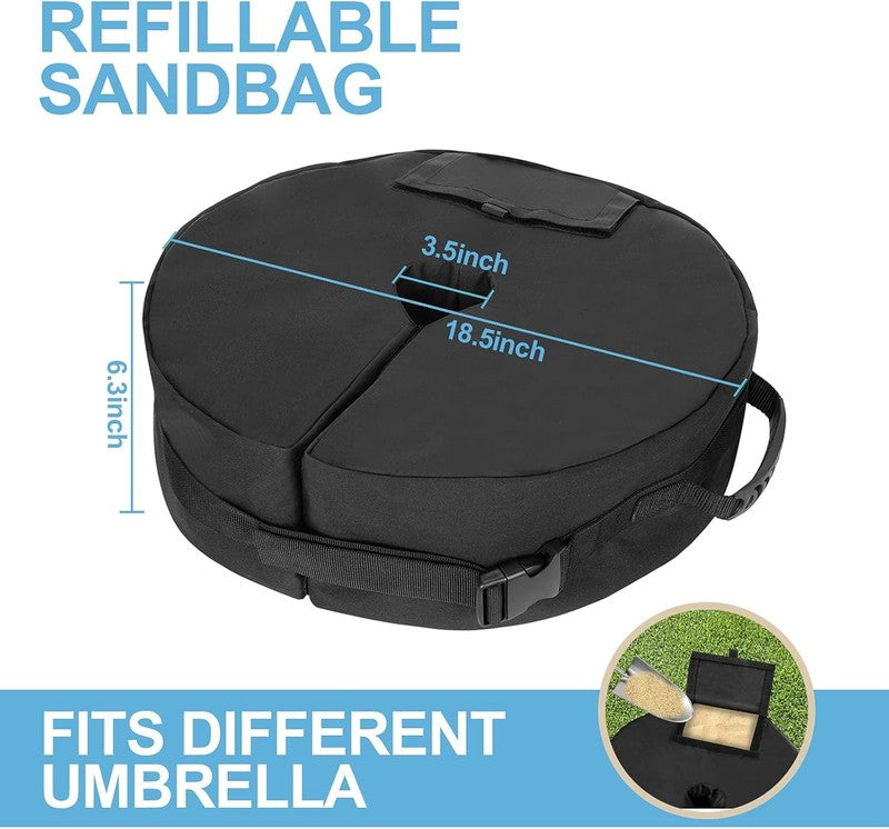 Parasol Base Weight Bag Heavy Duty Sand Fill Patio Umbrella Stand Stabiliser Unbranded