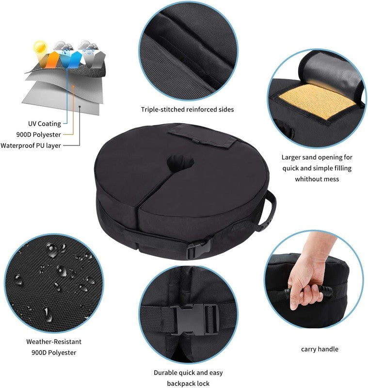 Parasol Base Weight Bag Heavy Duty Sand Fill Patio Umbrella Stand Stabiliser Unbranded